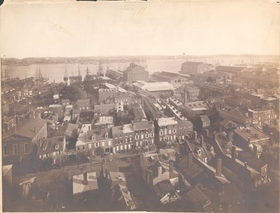 Panorama di Filadelfia, vista est - Est dalla torre di tiro, 1870 da American Photographer